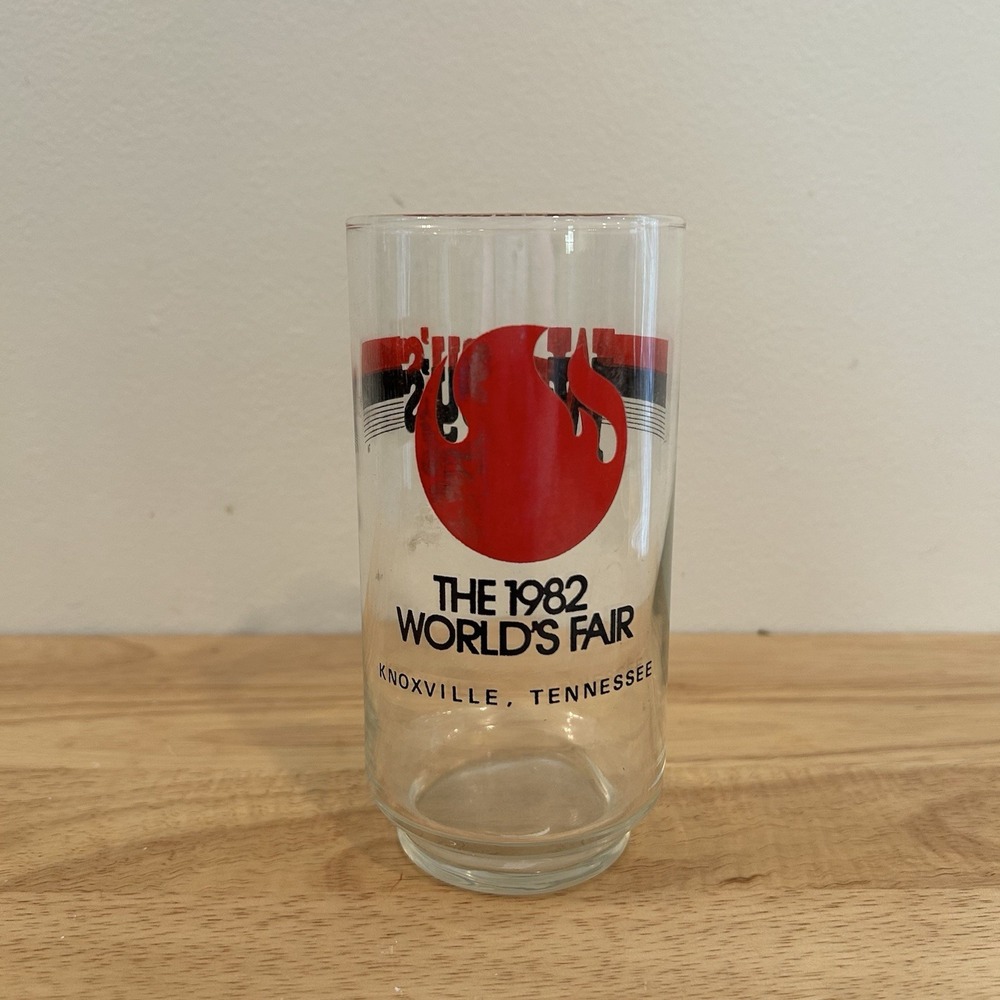 VTG Wendy's 1982 Worlds Fair Historic Collector decor Knoxville Tennessee Glass